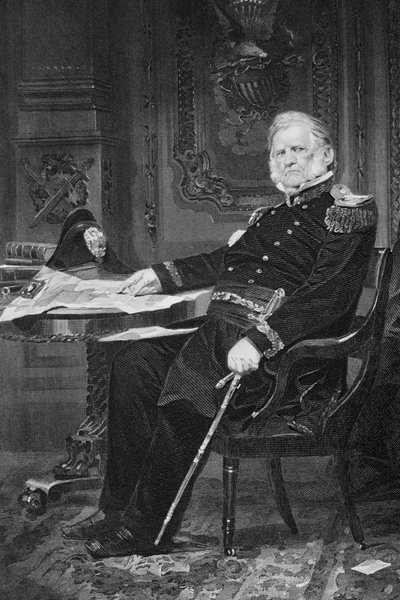 Portrait of Winfield Scott (1786-1866) by Alonzo Chappel
